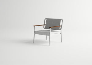 Sensora Lounge Armchair With Wooden Armrests