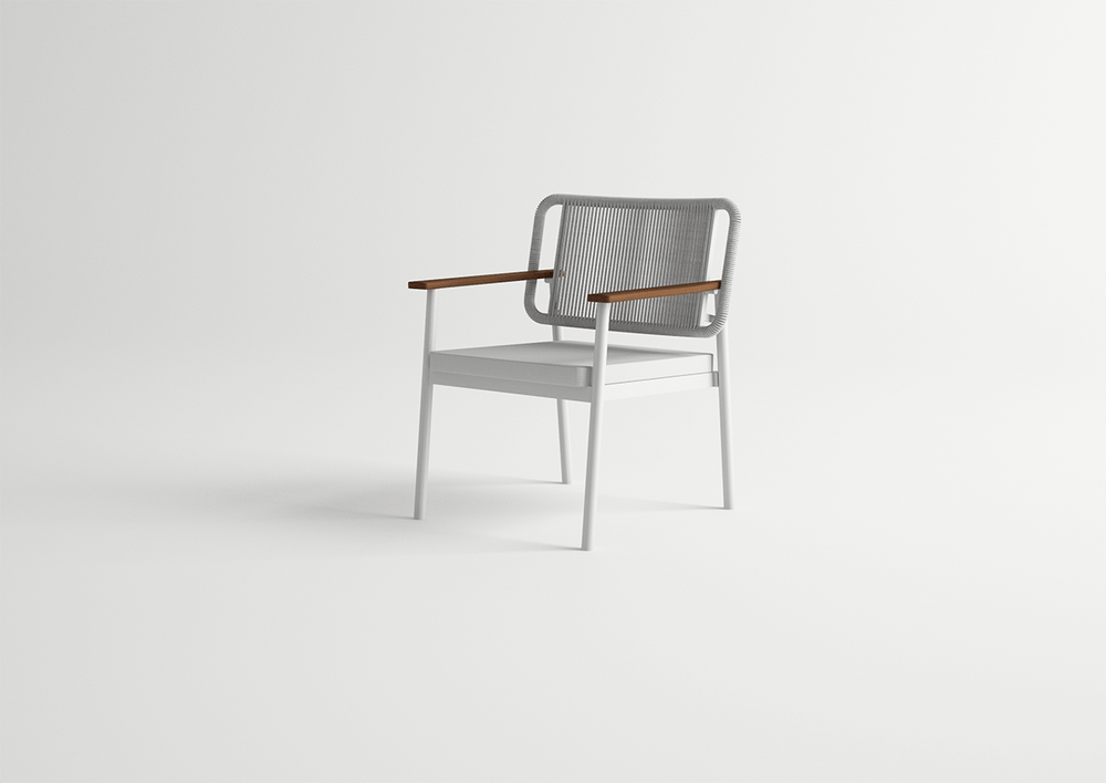 Sensora Armchair With Wooden Armrests