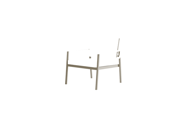 Sensora Lounge Armchair With Wooden Armrests
